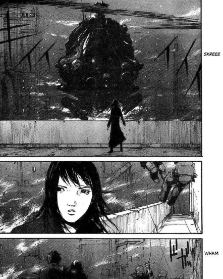 یکی از صفحات مانگا Abara