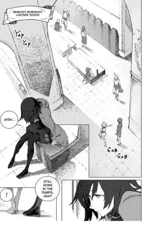 یکی از صفحات مانگا rwby